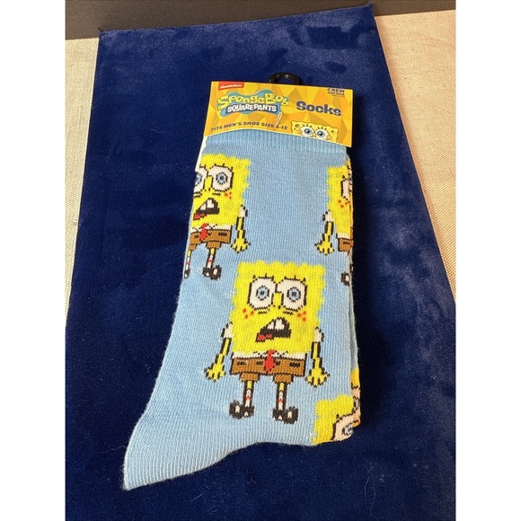 Nickelodeon Other - SpongeBob‎ SquarePants Crew Socks Men's 6-12 NEW Nickelodeon